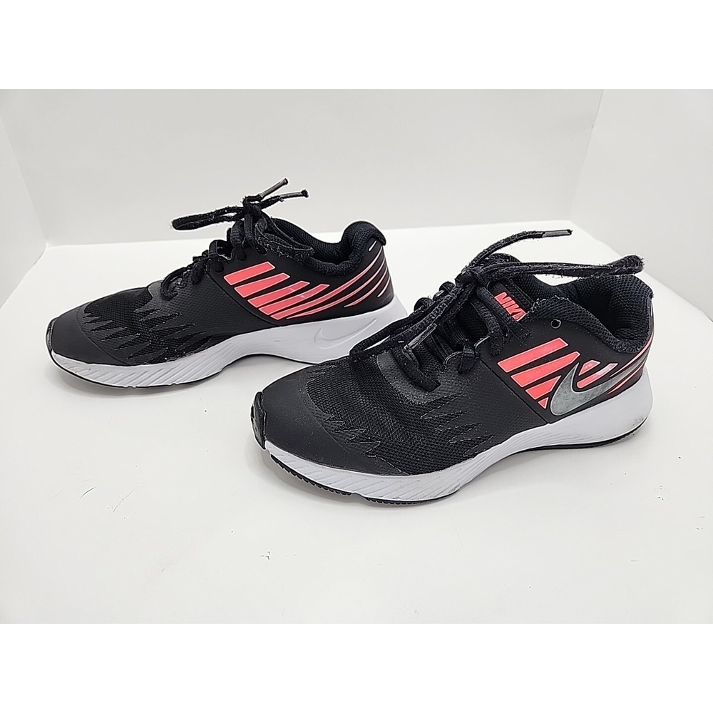 Girls/Womens NIKE Star Runner Black Running Shoes Size 3.5Y - Picture 4 of 8